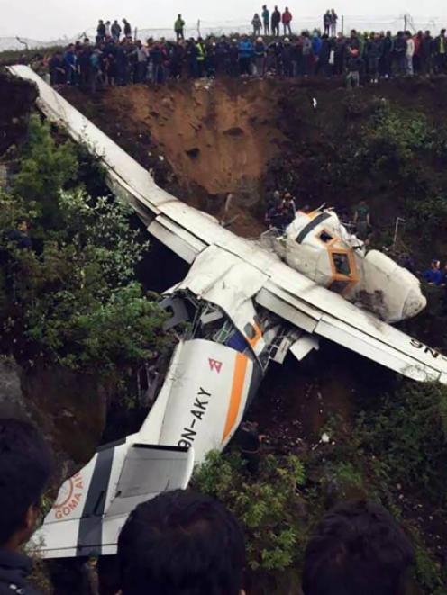 An Goma Aircraft pilot and crew member died as a result of a crash at Tenzing Hillary Airport...