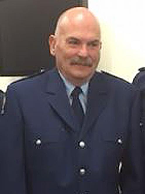 Sergeant Tom Scouller retired last week after nearly 40 years as a police officer. PHOTO: SUPPLIED
