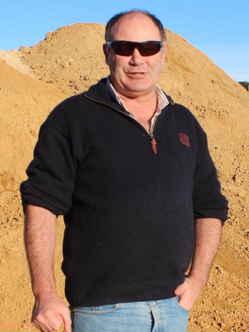 David Ferguson is building the second house to be built on one of the land and house packages at Kaitangata.
