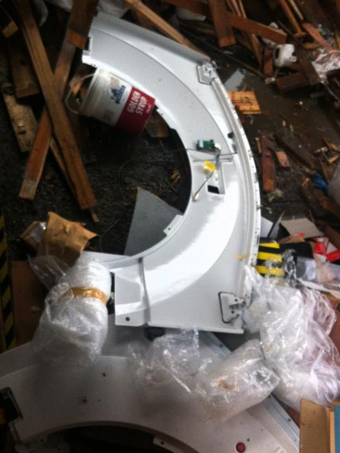 Magnetic resonance imaging (MRI) panels dumped at Otago Waste Management Services in Dunedin....