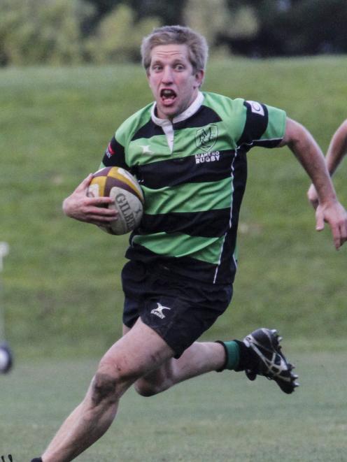 Maheno flanker Marcus Balchin makes a break during his team’s Citizens Shield match against...