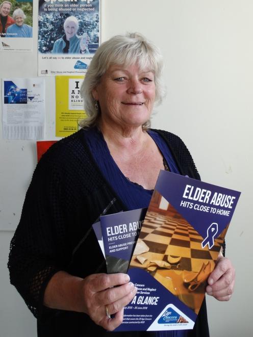 Age Concern Otago social worker Marie Bennett says elder abuse most commonly occurs within families as New Zealand marks Elder Abuse Awareness Day. PHOTO: BRENDA HARWOOD