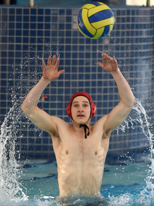 Otago Water Polo Club goalie Eric Munro is heading to the world men's junior water polo championships in Serbia. Photo: Gregor Richardson