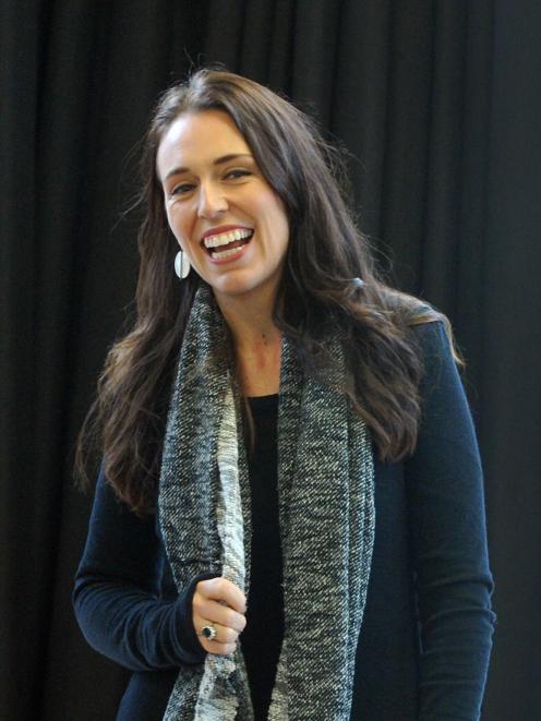 Labour Party deputy leader Jacinda Ardern addresses  a crowd of mainly students at the Otago...