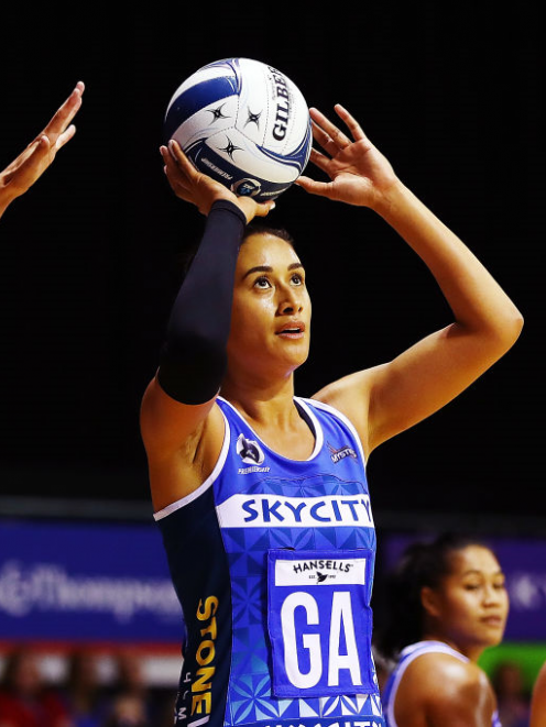 Northern Mystics goal attack Maria Tutaia. Photo: Getty Images