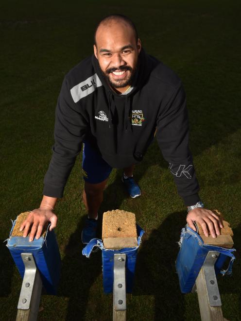 Southern prop Mike Mata’afa will bring up 100 games for the Magpies this weekend. Photo: Peter...