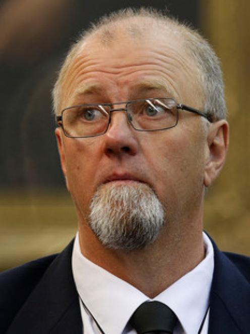 Mark Lundy in the dock. Photo NZ Herald.