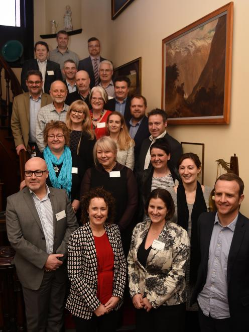 Back row down, (from left) are:  Justin Doyle, John Campbell, Stephen Willis; John Farrow, Dr...