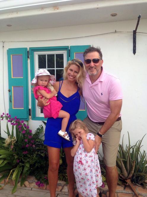 New Zealander Fiona Campbell,  her husband Justin and their two young daughters Rae (3) and...