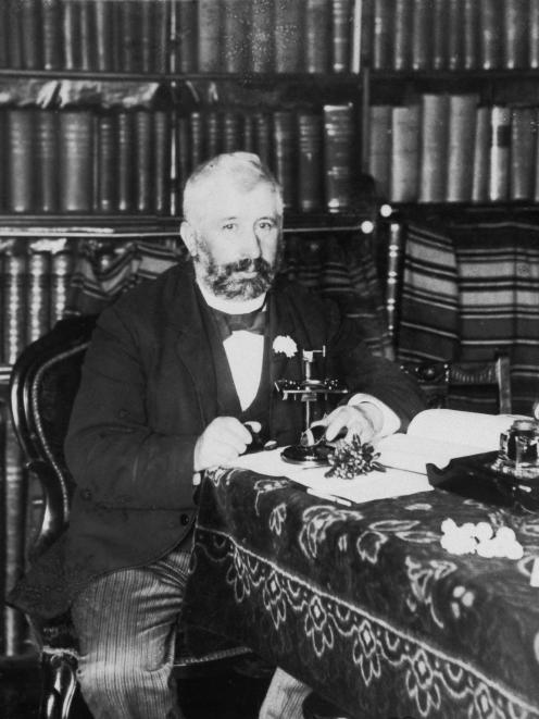 Dr Thomas Hocken, photographed here in 1893, was the coroner for at least two of Otago's murders...