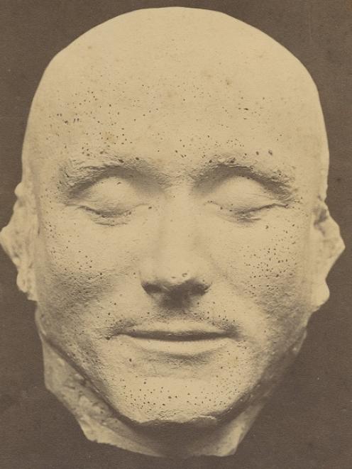 This plaster death mask of William Jarvey was taken after his execution at Dunedin Gaol in 1865 for poisoning his wife. Photo: Hocken Collections