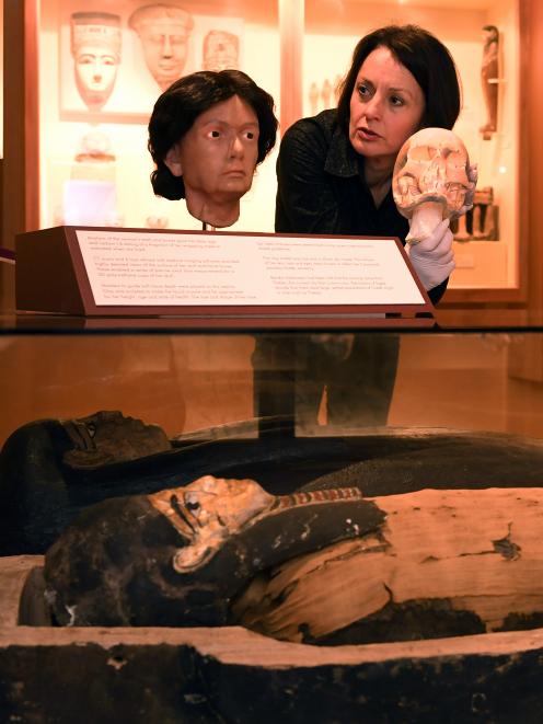 University of Otago anatomy department forensic facial approximation researcher Dr Louisa Baillie...