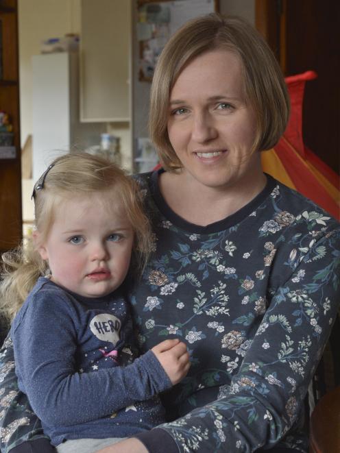 Home-based ‘‘Educator of the Year’’ Monika Gamble at home with her daughter Nina (3). Photo:...