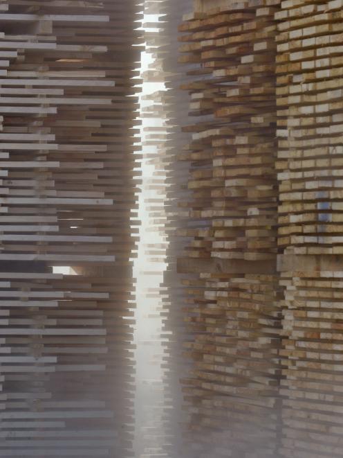 Including forestry, meat, horticultural products and seafood; pictured, finished sawn lumber at Pan Pac's Milburn plant. Photo: Gerard O'Brien