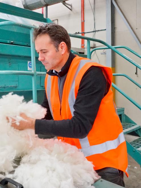 Wools of New Zealand chief executive Rosstan Mazey at the Timaru Cavalier wool scour plant. Photo: Wools of New Zealand