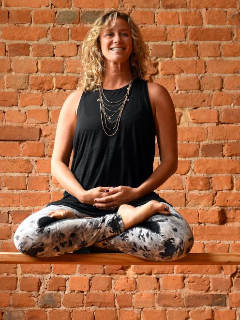 Yoga tutor Beryl Lebowitz-Ciccoricco at Studio Tula in Princes St. Photo: Stephen Jaquiery