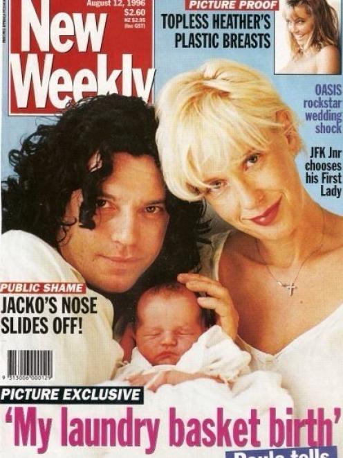 Never far from the headlines; Michael Hutchence and Paula Yates on the cover of New Weekly...