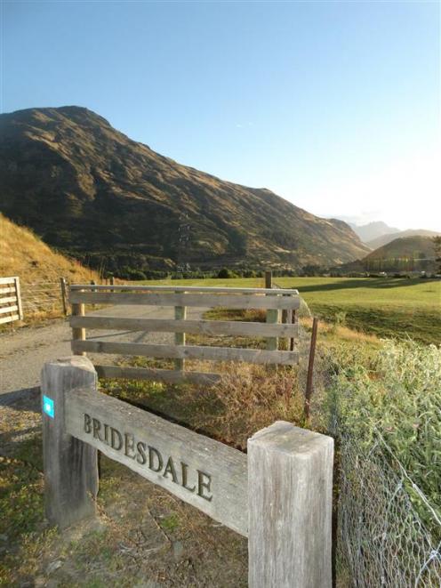 The entrance to the Bridesdale Farm subdivision. PHOTO: DAVID WILLIAMS