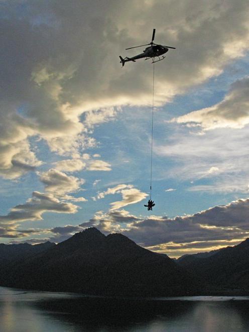A Lakes District Air Rescue Trust helicopter during a recent training exercise beside  Lake...