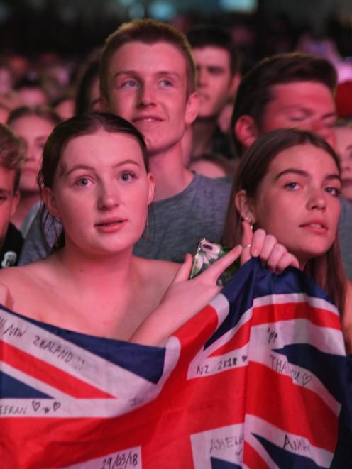 Fans enjoy Ed Sheeran. Photo: Craig Baxter