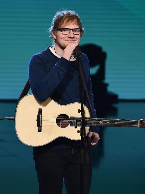 Singer Ed Sheeran is giving two performances in Dunedin next year. Photo: Getty