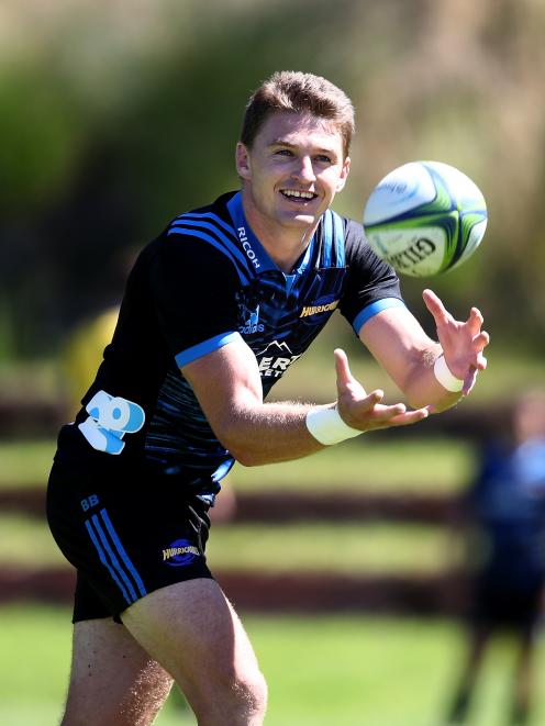Beauden Barrett is all smiles ahead of his 100th games for the Hurricanes. Photo: Getty Images