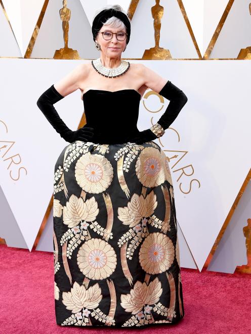 Rita Moreno on the red carpet this year. Photo: Getty Images 