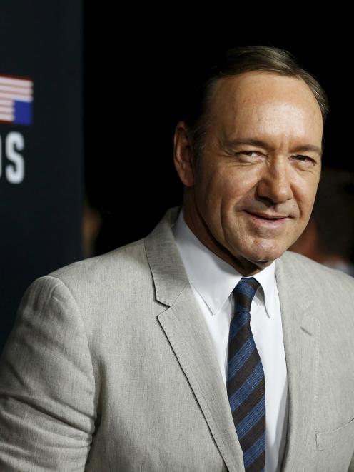 Cast member Kevin Spacey, who plays the role of Frank Underwood on the television series "House...