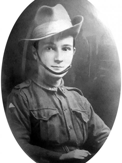 A portrait of Australian soldier George William Belstead, who was seriously wounded at Gallipoli...