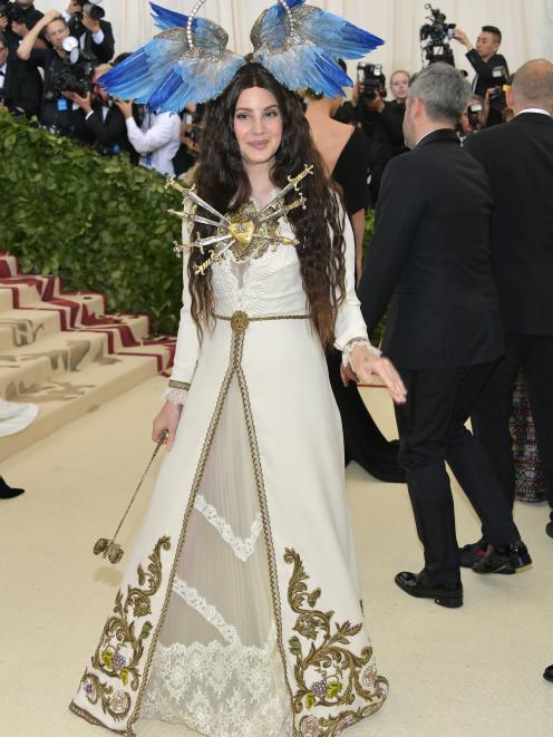 Singer-songwriter Lana Del Rey arrives at the Metropolitan Museum of Art Costume Institute Gala...
