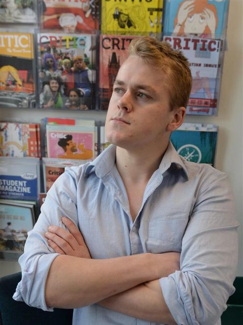 Critic editor Joel McManus pictured at the Critic office yesterday. Photo: Linda Robertson