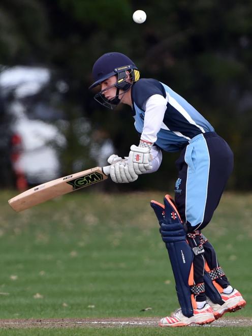 King’s High School batsman Thomas Walding in a school match earlier this year.