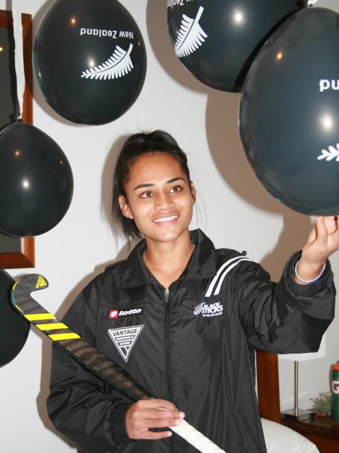 Rookie Black Stick Lulu Tuilotolava made her first international appearance during the Tri-Nations series in Cromwell this week. Photo: Adrian Seconi