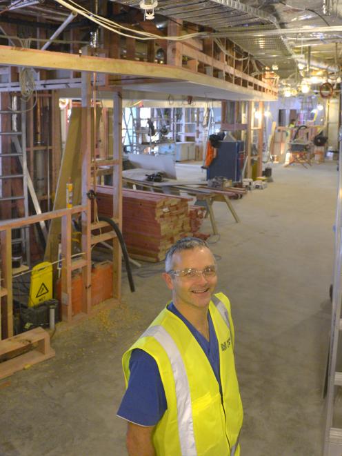 ICU charge nurse manager Shayne Wylie in what will soon be his new workplace, the intensive care...