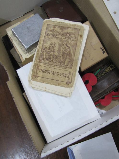 Diary and personal war time possessions of Cpl Graham West, of Wanaka, held at Wanaka Library....