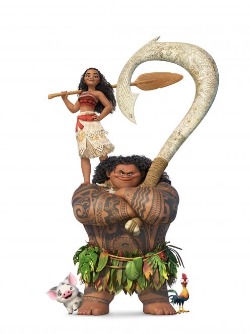Moana and Maui, the main characters of the 2016 film Moana. Photo: Disney