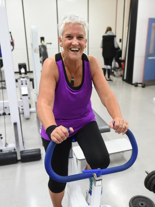 Natalie Yeoman works out at the University of Otago School of Physical Education, Sport and...