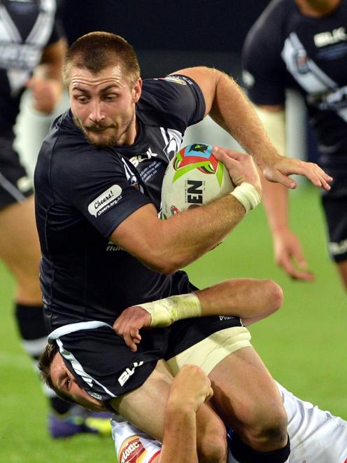 Kieran Foran  during the 2014 test against England at Forsyth Barr Stadium. Photo: ODT files