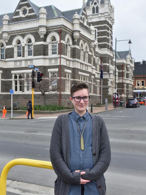 Dunedin's Scout Barbour-Evans supports a proposed law change that would make it easier to change gender on birth certificates. Photo: Gregor Richardson