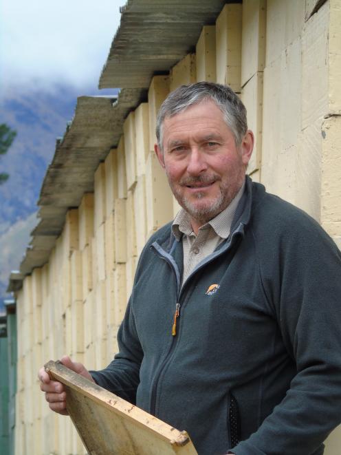 Commercial beekeeper Peter Ward, of Hawea Flat, is a member of the Southern Beekeepers Discussion Group, which has been given funding from the Sustainable Farming Fund to develop and trial new tools to detect bee disease American foulbrood. Photo: Simon H