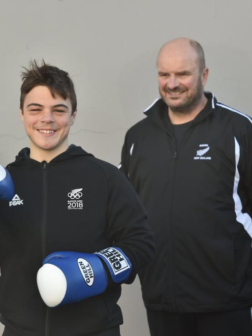 Boxer Kasib Murdoch and coach Bryan Usher have been busy training for the Youth Olympics in...