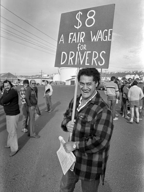 Drivers in 1988 were striking for a better rate of pay. Photo: Dave Swan