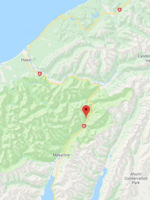 The Haast Pass on the West Coast. Image: Google Maps