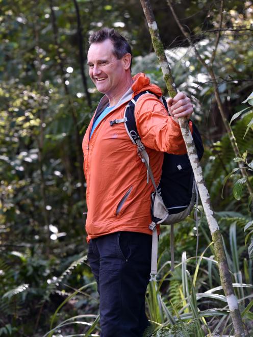 Andy Thompson walks off the excitement of winning the New Zealand Outdoor Instructors'...