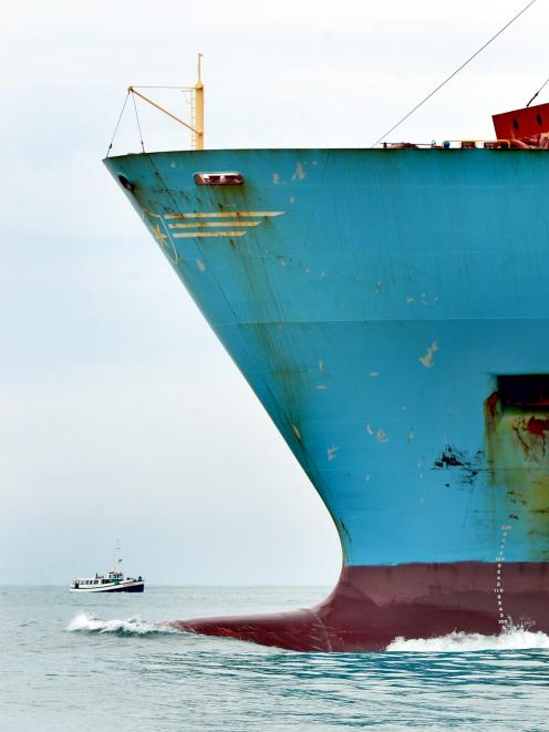 Maersk container ships such as  Maersk Brani, pictured, will be replaced by Rio-class vessels...