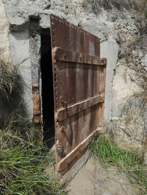 The door to a cave in Shore St, Dunedin. PHOTO: ODT FILES
