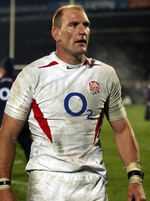 Lawrence Dallaglio during his rugby glory days back in 2004 playing for England. Photo: Peter McIntosh