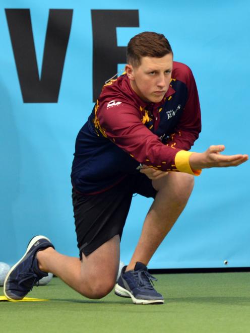 Caleb Hope plays for the Gore Rams in Bowls New Zealand’s Bowls3Five competition. Photo: Supplied
