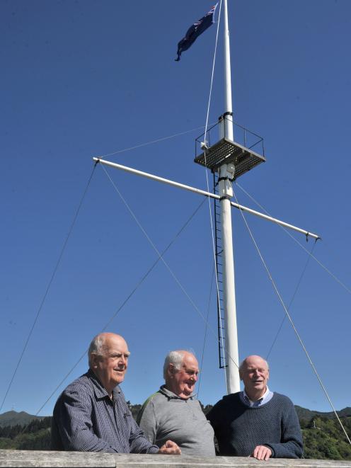 Wanting to bring back the Port Chalmers timeball are (from left) Port Chalmers Maritime Museum...