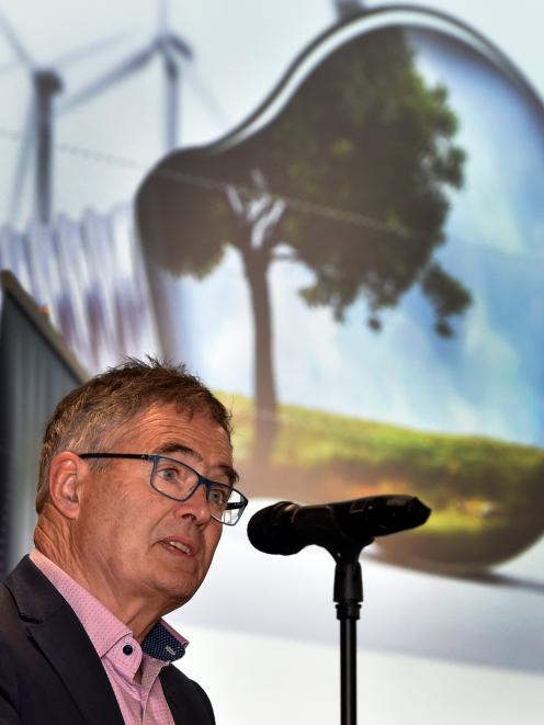 Dunedin Mayor Dave Cull speaks at the Otago Energy Research Centre Energy and Climate Change...